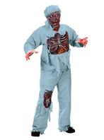 Kostuum Zombie Chirurg Blauw Dokter Pak The Walking Dead Zom, Ophalen of Verzenden