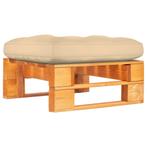 vidaXL Tuinhocker pallet honingbruin geïmpregneerd, Tuin en Terras, Verzenden, Nieuw