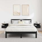 vidaXL Drijvend Nachtkastje met lade 2 pcs Zwart eiken 40 x, Huis en Inrichting, Slaapkamer | Nachtkastjes, Verzenden, Nieuw