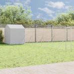 vidaXL Hondenkennel met dak 10x10x2,5 m gegalvaniseerd staal, Dieren en Toebehoren, Verzenden, Nieuw