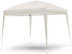 Partytent - Opvouwbaar - 3x3 m - Paviljoen - Easy up - Beige, Verzenden, Nieuw