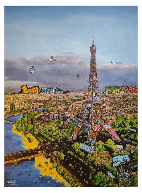 BLACH - Paris Plage edition XL, Antiquités & Art, Art | Peinture | Moderne