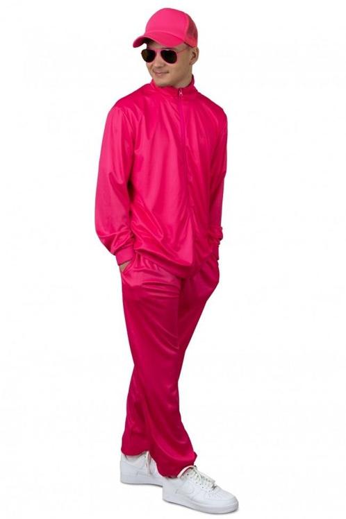 Trainingspak Heren Neon Pink, Kleding | Heren, Carnavalskleding en Feestkleding, Nieuw, Verzenden