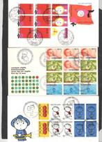 Nederland 1966/1976 - FDCs met kinderblokken - 6 stuks -, Gestempeld