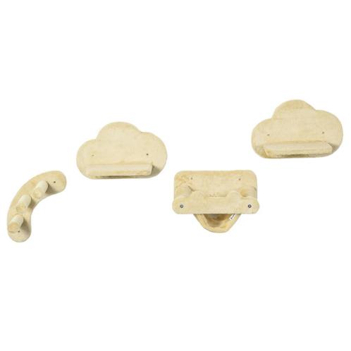 TRUUSK Katten Klimmuur Set - 4-delig - 3-traps Ladder - 2 Sp, Dieren en Toebehoren, Katten-accessoires, Verzenden
