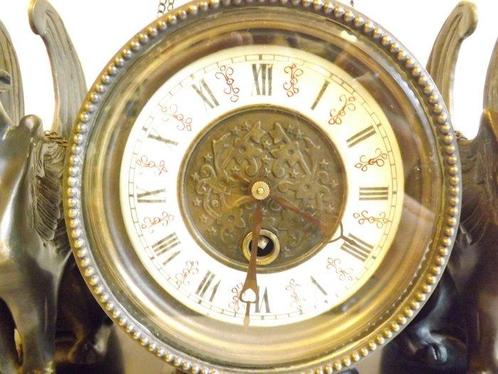 Pendule - Brons - 1880-1920, Antiek en Kunst, Antiek | Klokken