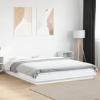 vidaXL Bedframe bewerkt hout wit 160x200 cm, Huis en Inrichting, Slaapkamer | Bedden, Verzenden, Nieuw