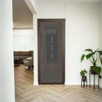 Stalen Binnendeur - Brons - 3 Vlaks - Rook glas, Doe-het-zelf en Bouw, Deuren en Vliegenramen, Minder dan 80 cm, Binnendeur, Nieuw