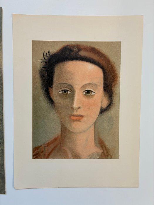 Andre DERAIN - Lot de 2 lithographies : Arlequin à la, Antiek en Kunst, Antiek | Overige Antiek
