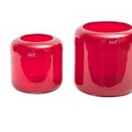 Vaas Mazurka | Rood | H21xD21 cm, Maison & Meubles, Accessoires pour la Maison | Vases, Verzenden
