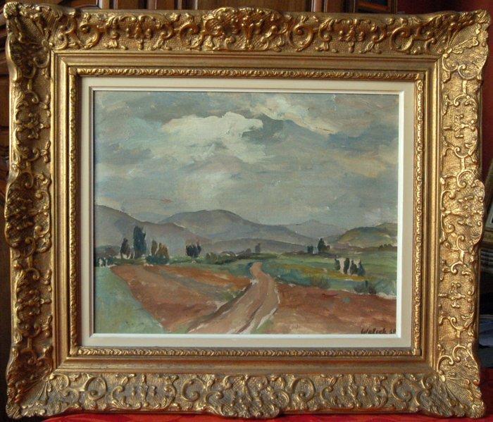 Paul Welsch (1889-1954) - Paysage de plaine, Antiek en Kunst, Kunst | Schilderijen | Klassiek