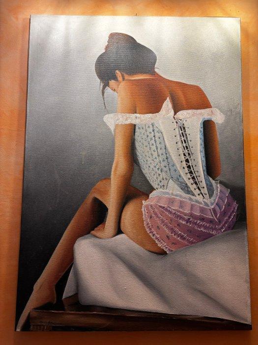 Marco Amore (1975) - Lingerie, Antiquités & Art, Art | Peinture | Moderne