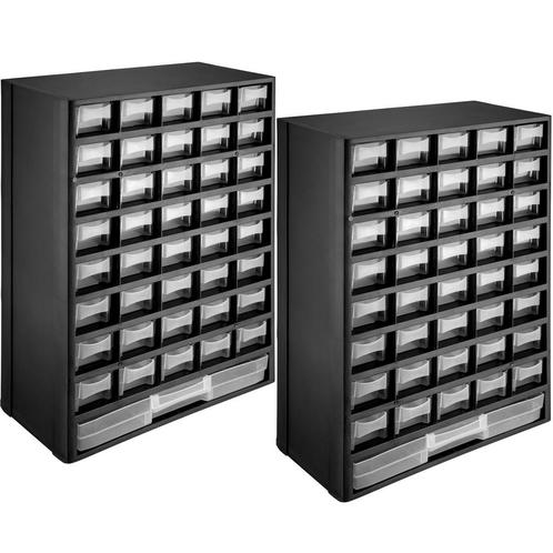 2x Assortimentskast magazijn voor kleine onderdelen - zwart, Maison & Meubles, Maison & Meubles | Autre, Envoi