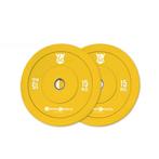 Bumper plates - rubberen halterschijf - 15 kg - Ø 45cm -..., Sport en Fitness, Ophalen of Verzenden, Nieuw