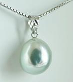 Zonder minimumprijs - Hanger - 18 karaat Witgoud Parel -