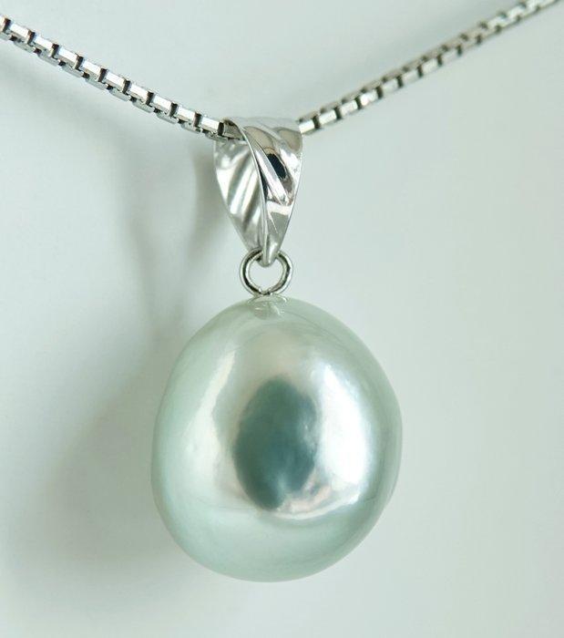 Zonder minimumprijs - Hanger - 18 karaat Witgoud Parel -, Bijoux, Sacs & Beauté, Bijoux anciens