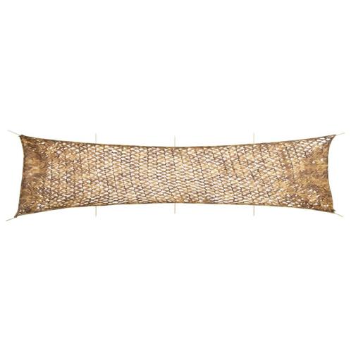 vidaXL Camouflagenet met opbergzak 809x207 cm zandkleurig, Sport en Fitness, Schietsport-accessoires, Nieuw, Verzenden