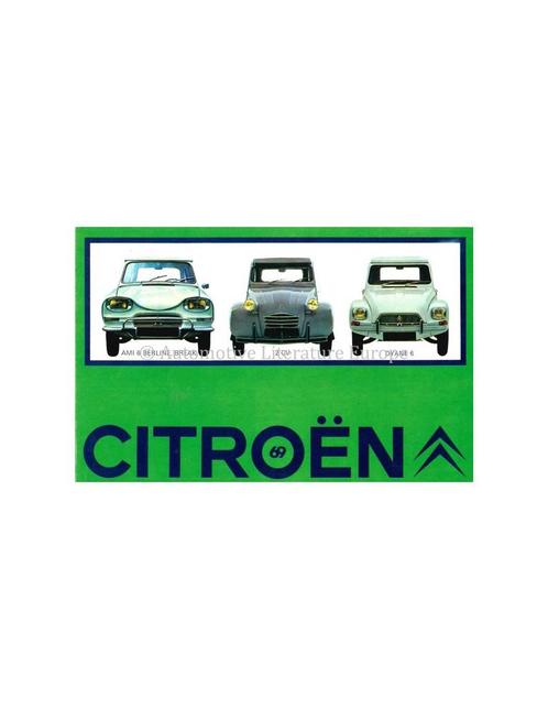 1969 CITROËN PROGRAMMA BROCHURE NEDERLANDS, Boeken, Auto's | Folders en Tijdschriften, Ophalen of Verzenden