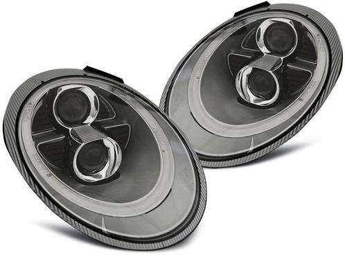 Koplampen Tube Lights | Porsche 911 (997) 2004-2009 -h7-zilv, Auto-onderdelen, Verlichting, Nieuw, Porsche, Verzenden