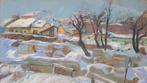 Jeno Szigeti (1881-1944) - Sneeuwlandschap in Hongarije, Antiquités & Art, Art | Peinture | Classique