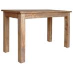 vidaXL Eettafel 120x60x77 cm massief mahoniehout, Huis en Inrichting, Verzenden, Nieuw