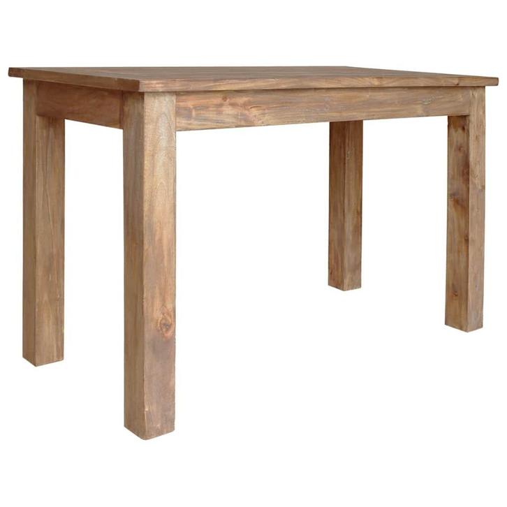 vidaXL Eettafel 120x60x77 cm massief mahoniehout, Huis en Inrichting, Tafels | Eettafels, Nieuw, Verzenden