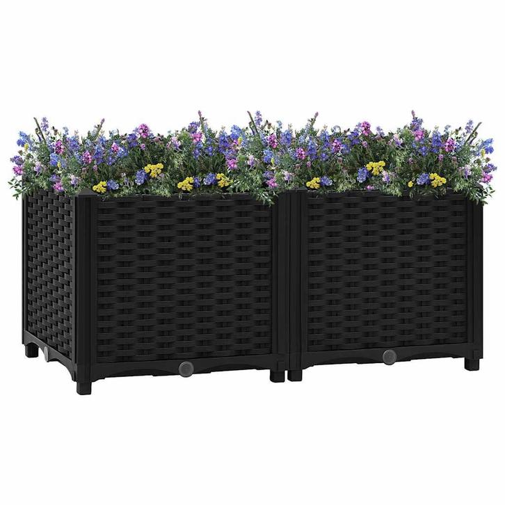 vidaXL Verhoogd bed 80x40x38 cm polypropyleen, Tuin en Terras, Bloempotten, Nieuw, Verzenden