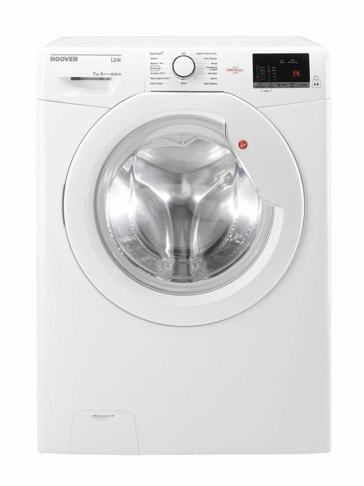 Hoover Dhl1672d3 - Wasmachine - 7 kg - 1600 tpm - Smart, Elektronische apparatuur, Wasmachines, Ophalen of Verzenden