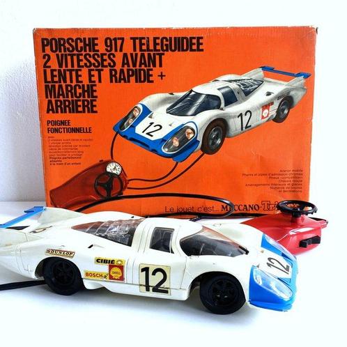 Meccano Tri-ang - Speelgoedauto Porsche 917 Teleguidee, Antiek en Kunst, Antiek | Speelgoed