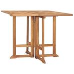 Inklapbare Houten Tafel 90cm | OP = OP | Teakhout, Tuin en Terras, Verzenden, Nieuw, Vierkant, Teakhout