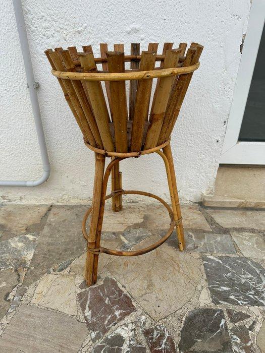 Vase - Bambou, Rotin, Bois, Antiquités & Art, Curiosités & Brocante