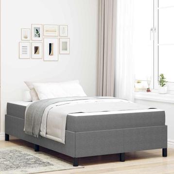 vidaXL Bedframe Lichtgrijs 120 x 200 cm Katoenen stof, Verzenden