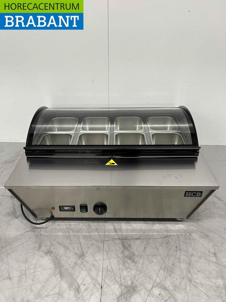 Vitrine chaude en acier inoxydable 67 litres 76,5 cm 230V, Zakelijke goederen, Horeca | Keukenapparatuur, Verzenden