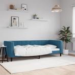 vidaXL Slaapbank 80x200 cm fluweel blauw, Verzenden, Nieuw