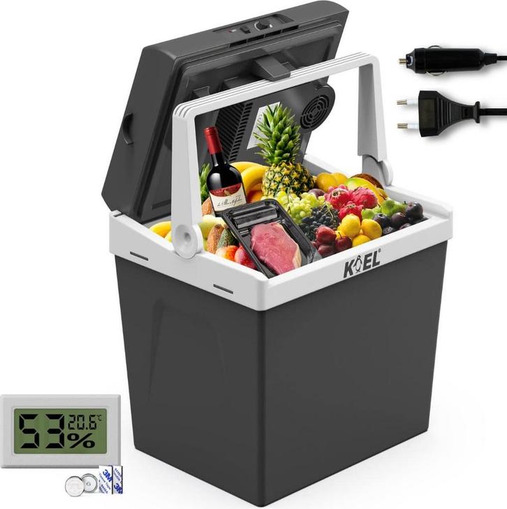 KOEL Boks 25 Koelbox Elektrisch 12 en 230 Volt voor Auto -, Caravanes & Camping, Glacières, Envoi