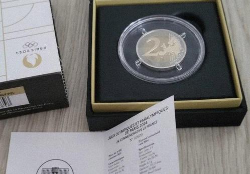 Frankrijk. 2 Euro 2024 La Tour Eiffel Danse Proof (Zonder, Postzegels en Munten, Munten | Europa | Euromunten