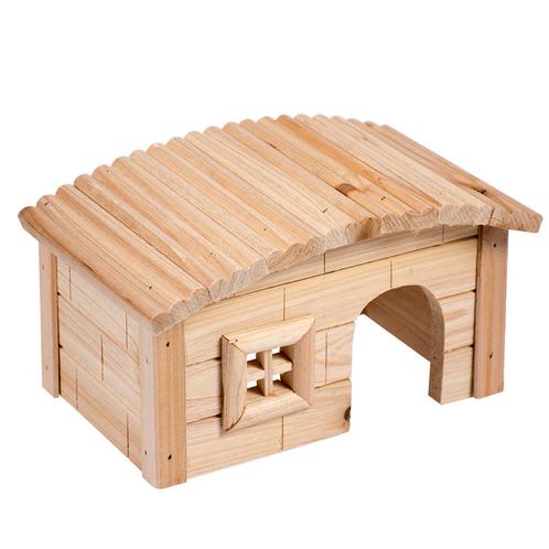 knaagdieren houten lodge koepeldak 27x17x15cm, Dieren en Toebehoren, Knaagdieren en Konijnen | Toebehoren, Nieuw