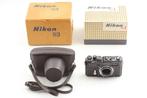 Nikon S3 Olympic Black with original box! Meetzoeker camera, Audio, Tv en Foto, Fotocamera's Analoog, Nieuw
