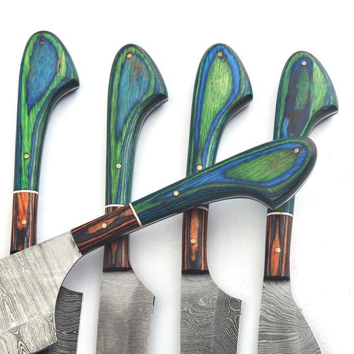 Black Smith - Keukenmes - Kitchen knife set - American Green, Antiek en Kunst, Antiek | Keukengerei