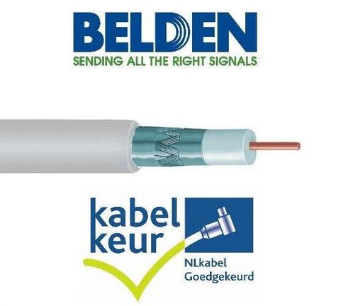 Coaxkabel maatwerk met gemonteerde connectoren, Audio, Tv en Foto, Audiokabels en Televisiekabels, Nieuw, Ophalen of Verzenden