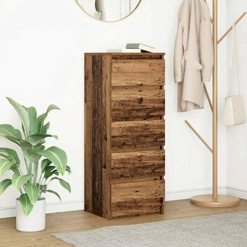 vidaXL Dressoir met lades 37,5x35x99 cm bewerkt hout oud, Huis en Inrichting, Kasten | Dressoirs, Nieuw, Verzenden