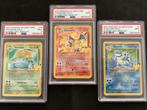Pokémon - 3 Graded card - Blastoise, Charizard, Venusaur,, Nieuw