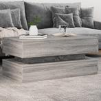 vidaXL Salontafel met LED-verlichting 90x50x40 cm grijs, Huis en Inrichting, Tafels | Salontafels, Verzenden, Nieuw