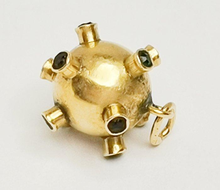 Zonder Minimumprijs - Hanger - 18 karaat Geel goud, Handtassen en Accessoires, Antieke sieraden