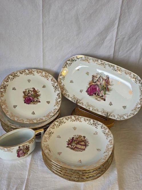 BERRY - Service à rôti gigôt Limoges FRANCE - Tafelservies, Antiek en Kunst, Antiek | Meubels | Tafels