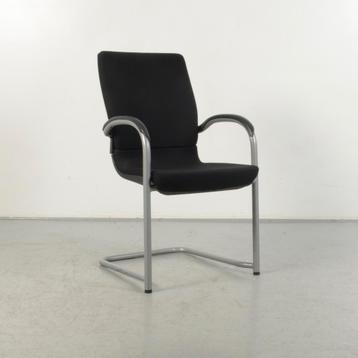 Vergaderstoel Ahrend 230 - Zwart - Sledeframe, Huis en Inrichting, Stoelen, Ophalen of Verzenden, Gebruikt