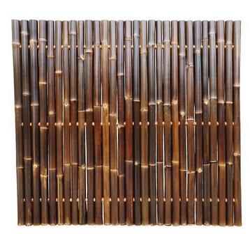 Bamboescherm zwart 60-90mm 200x180cm, Verzenden