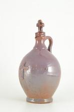 Kruik - Terracotta - Geglazuurd religieuze oliekruikje - 24