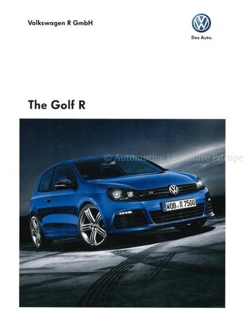 2010 VOLKSWAGEN GOLF R BROCHURE ENGELS, Livres, Autos | Brochures & Magazines