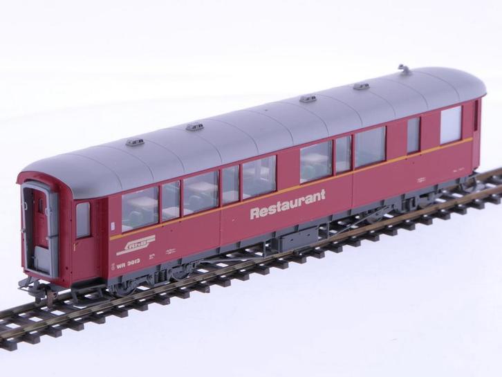 Schaal H0m Bemo 3274-113 restauratierijtuig WR 3813 1e kl..., Hobby en Vrije tijd, Modeltreinen | H0, Gelijkstroom, Overige typen